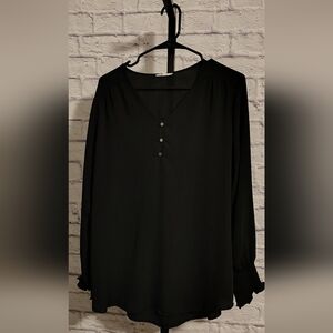 Maurices Large Black Blouse